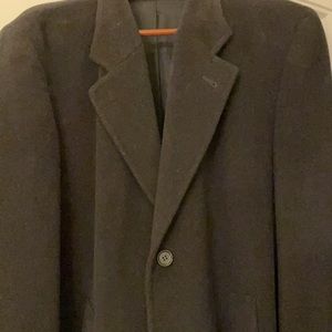 Men’s Kasper Cashmere Blend Charcoal OverCoat